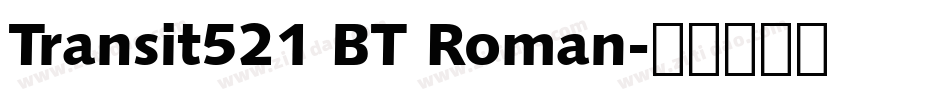 Transit521 BT Roman字体转换